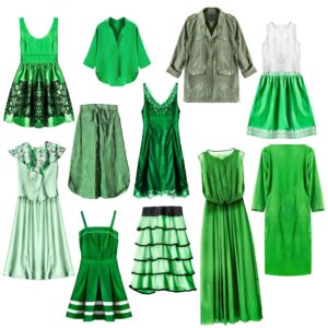 What Color Nails with Green Dress
